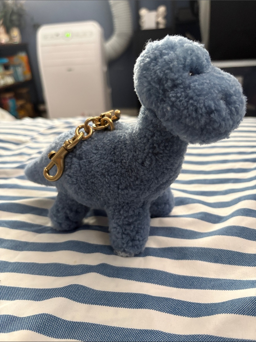 Coach Plush Blue Dino Charm